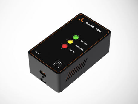 IoT Enclosure Design for Claude Node Desktop Status Device