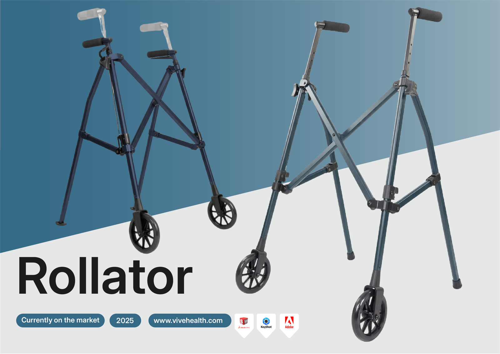 Vive Compact AirFrame Walker mobility product